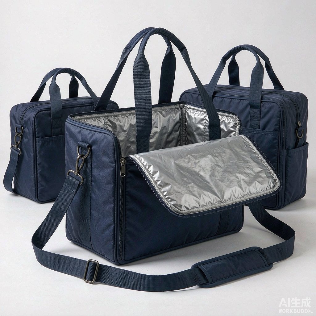 Custom insulated cooler bags with aluminum foil lining for food delivery